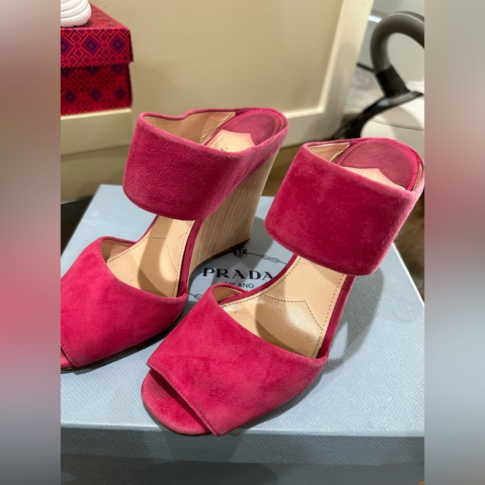 Prada wedges